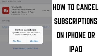 How to Cancel Subscriptions on iPhone or iPad 2018 [upl. by Jumbala]