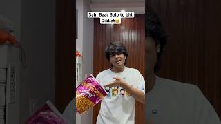 Sahi to Bola Maine😅  krishnakakran shorts shortfeed comedyvideo funny relatable [upl. by Araeic]