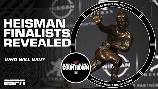 HEISMAN FINALISTS REVEALED 🚨 Who will take home the 87th Heisman Trophy  Monday Night Countdown [upl. by Iatnohs76]