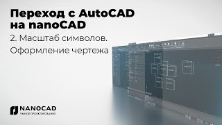 Обзор nanoCAD vs AutoCAD  Масштаб символов Оформление чертежа [upl. by Gnof]