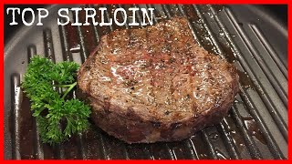 Cooking Perfect Sirloin Steak on the Grill  Tenderized amp Garlic Butter Topping Cooked Medium [upl. by Nirihs900]