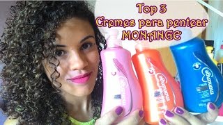 Top 3 Cremes para pentear Monange [upl. by Ilahsiav]