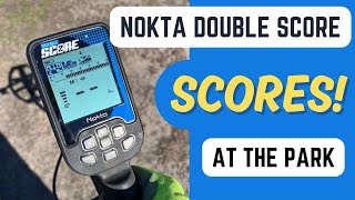 First Park Hunt Metal Detecting With Nokta Double Score  Silver Score [upl. by Alliuqahs]