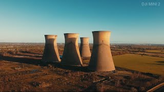 Willington Power Station Derbyshire  Drone View 4K 2022 [upl. by Annaohj497]