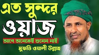 এত সুন্দর ওয়াজ আগে অনেকেই শুনেন ভাই।মুফতি ওয়ালী উল্লাহ। Mufi Oliullah waz 2024Notun Waz Oliullah [upl. by Tempa]