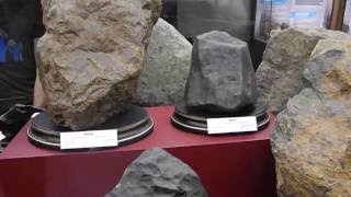 Chondrite Meteorites Museum of natural history Vienna [upl. by Havot74]