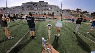 Vandegrift Marching band 2024 Lead Trumpet Headcam [upl. by Tirzah569]