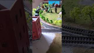 HO scale derailment modeltrainlayout derailment shorts [upl. by Theo]