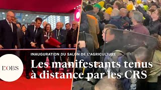 Sous les huées Emmanuel Macron inaugure le Salon de lAgriculture [upl. by Rori312]