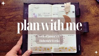 PLAN WITH ME  Week of January 1  7 2024  Hobonichi Weeks [upl. by Lamond324]