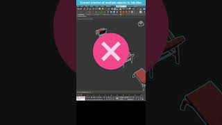 How to Rotate Multiple Objects Correctly in 3ds Max shorts 3dsmax objectrotation [upl. by Adniral]