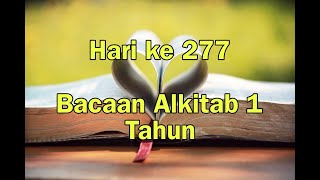 Hari ke 277  Panduan Baca Alkitab Setahun secara Kronologis  Alkitab Suara [upl. by Nathanael349]