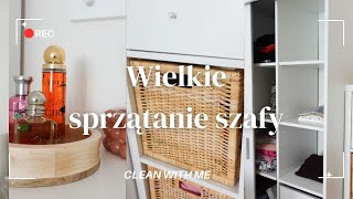 SPRZĄTANIE SZAFY👗odgracanie organizacja ikea kallax [upl. by Joaquin706]