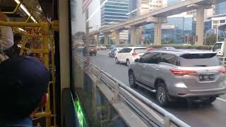 Perjalanan Naik Busway dari Simpang Kuningan ke Cawang Baru Rute yang tidak membosankan Gaesss [upl. by Nawoj]