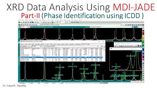 Quantitative Phase Identification using ICDD  PDF 4 MDI JADE [upl. by Idyak42]