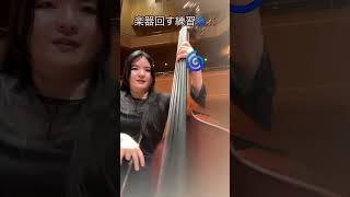 コントラバス回す練習してみた🌀bass 吹奏楽 コントラバス メリーゴーランド吹奏楽 ヤマザキケイナ kontrabass contrabass 弦バス [upl. by Humo]