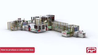 Production of collapsible boxes [upl. by Netneuq]