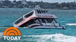 American tourist killed after ferry boat sinks in Bahamas [upl. by Marelya950]