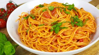 Spaghetti mit Tomaten Paprika Sauce I Turbo Rezept [upl. by Yelram381]