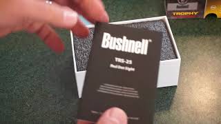 Bushnell TRS 25 Red Dot Sight 1x25mm unboxing initial impressions not a range test [upl. by Gianna]