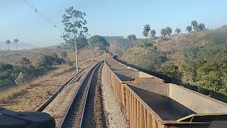 EFVM  Minério 2650 metros na RH 202 sentido mina de Brucutu em São Gonçalo do Rio Abaixo MG [upl. by Fernandina]