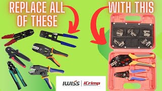 IWISS Ratchet Crimping Tool Set Review  How Many Tools Can It Replace For You [upl. by Grayson]