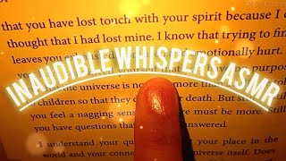 ASMR Inaudible Whispering Book  Reading  Tapping Page Turning letter Tracing  Inaudible ASMR [upl. by Ssenav50]