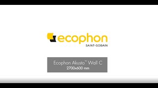 Ecophon Akusto™ Wall C 2700x600 mm installation [upl. by Grew672]