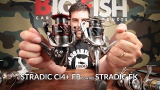 Stradic CI4 FB vs Stradic FK comparativa mulinelli Shimano [upl. by Pazit]