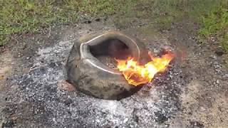 Burning Stuff 666 Old Tire [upl. by Sudoeht]