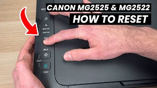 How to Reset Canon PIXMA MG2525 amp MG2522 Printer [upl. by Magena279]