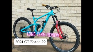 2021 GT Force 29 Elite Review long term and Bike check The good bad and the awesome [upl. by Ilocin]