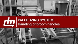 Handling of broom handles  PALLETIZING SYSTEM  Dal Maschio SRL [upl. by Eseer141]