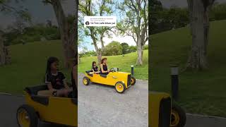 Classic car driving in Trot cafe khaoyai bangkok travel tour transport service thailand trip [upl. by Ardie]