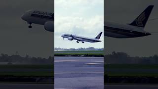 The Future of Aviation Boeing787 Takeoff Experience boeing787 new Singapore plane changiairport [upl. by Oigimer]