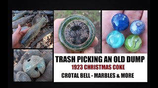 Bottle Digging  1923 Sistersville Wv Christmas Coca Cola  Crotal Bell  Marbles  Trash Picking [upl. by Handy450]