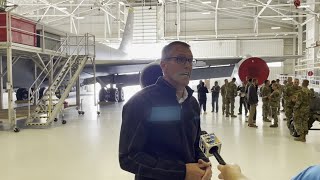 Rep Randy Feenstra tours Sioux Citys 185th Air Refueling Wing [upl. by Lenoyl]