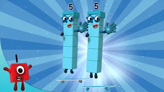 Numberblocks  Double Numbers Double the Fun  Learn to Count  Learning Blocks [upl. by Pillihpnhoj]