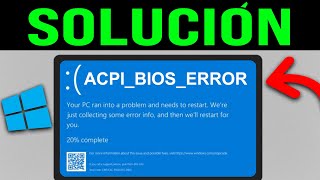 Cómo Reparar el ERROR ACPI BIOS en Windows 2024 Tutorial Rápido [upl. by Elbys]