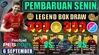 PEMBARUAN SENIN 6 SEPTEMBER EFOOTBALL PES 2021 MOBILE LEGEND BOX DRAW UPDATE EFOOTBALL 2022 [upl. by Irvin769]