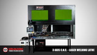 3 Axis C N C Laser Welding Lathe VIDEO [upl. by Acnairb422]