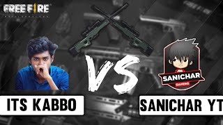 Sanichar Yt Vs Itskabbo  Free fire 🔥Awm Op Gameplay [upl. by Heinrike612]