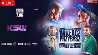 KSW 95 Wikłacz vs Przybysz  LIVE STREAM  MMA FIGHT COMPANION  Olsztyn Poland  xtb [upl. by Dimphia552]