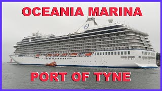 Cruise Ship Oceania Marina  Newcastle GBTYNE June 2023 [upl. by Atterrol854]