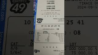 résultats loto 649 11092024 amp Québec 49 extra result BigWin lotoquebec groslot gratteux [upl. by Athalee]