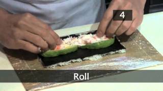 How To Make A California Roll Uramaki [upl. by Telfore]