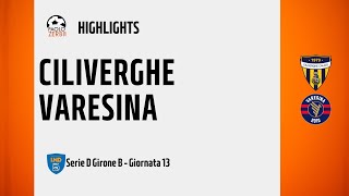 HIGHLIGHTS Serie D Girone B 2425  Day 13  Ciliverghe  Varesina [upl. by Ecertak198]