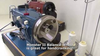 Demo of Monster II Balance Wheel by Sailrite for Ultrafeed Sewing Machines [upl. by Georas]