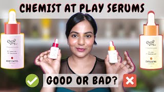 Chemist At Play  Acne Control Face Serum amp Exfoliating Face Serum  Detailed Review [upl. by Aidnyl35]