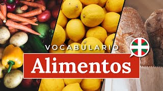 Aprender euskera  Primeras palabras ALIMENTOS [upl. by Yrrehc622]